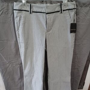Nanette Lepore Black and White Dress Pants Elegant Design
